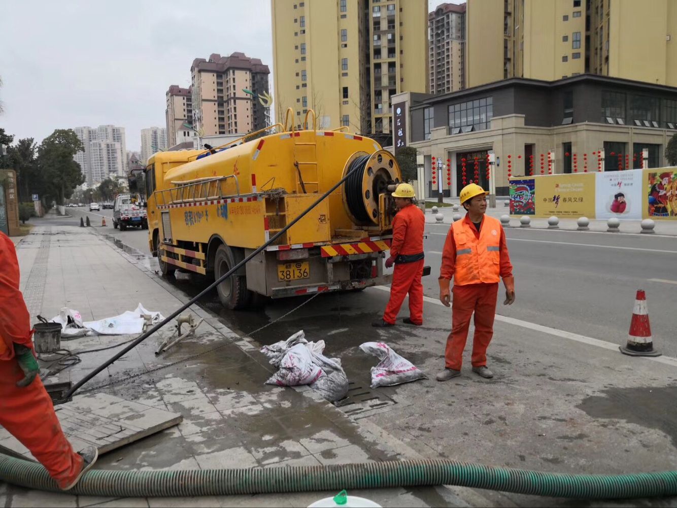 开远排污管道清淤-管道清洗